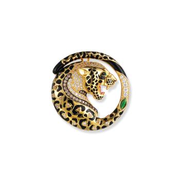 Kiani Leoparden Anhänger / Brosche